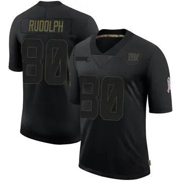 Kyle Rudolph Men's Game White Jersey Giants 