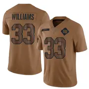 Brown Men's Dee Williams New York Giants Limited 2023 Salute To Service Jersey
