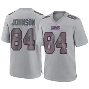 Gray Men's Theo Johnson New York Giants Game Atmosphere Fashion Jersey