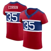 Red Men's Jashaun Corbin New York Giants Elite Century Alternate Vapor F.U.S.E. Jersey
