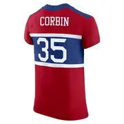 Red Men's Jashaun Corbin New York Giants Elite Century Alternate Vapor F.U.S.E. Jersey