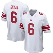 White Youth Jamie Gillan New York Giants Game Jersey